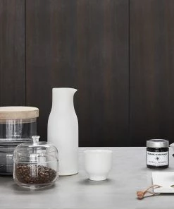 Hubsch Smoked Glass Storage Jar Large