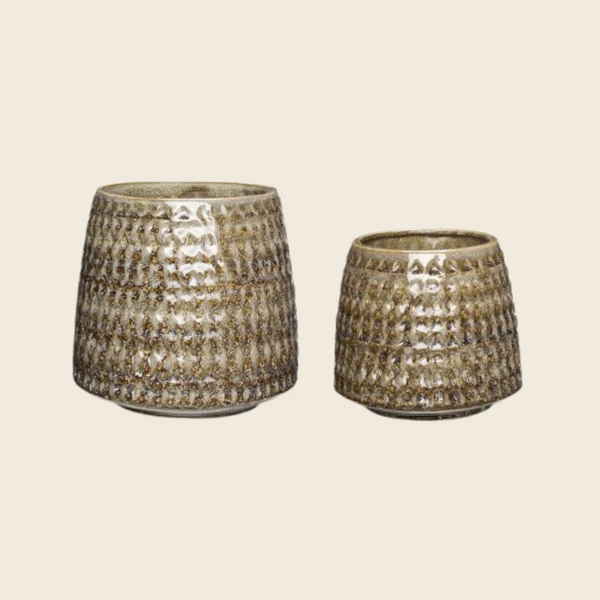 Hubsch Medium Capri Stoneware Pot