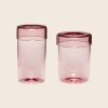 Hubsch Large Pink Glass Storage Jar