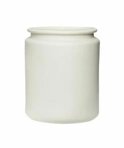 Hubsch White Ceramic Planter