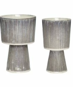 Hubsch Pot En Ceramique Beige Petit Modele