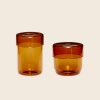 Hubsch Mini Amber Glass Storage Jar