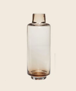 Hubsch Short Amber Vase