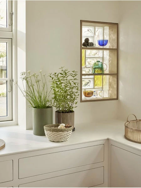 Hubsch Kiosk Glass Bowl - Amber