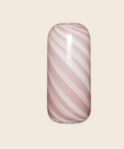 Hubsch Tall Glass Candy Stripe Vase
