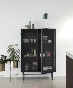 Hubsch Tall Brass Standing Planter