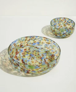 Hubsch Glass Confetti Bowl | 2 Sizes