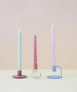 Hubsch Candlestick Glass Clear Kerzenhalter Aus Glas Von Interior