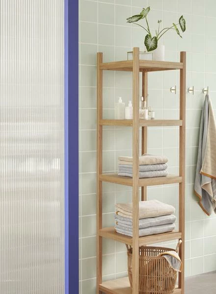 Hubsch Cotton Hand Towel Sand Blue Orange