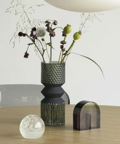 Hubsch Vase Graphique Vert