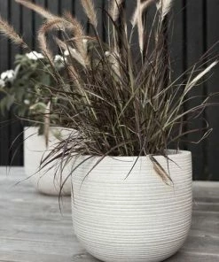 Hubsch Hübsch | Large Bay Pot | Off-white