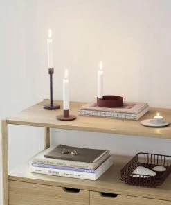 Hubsch Grey Metal Tealight Holder