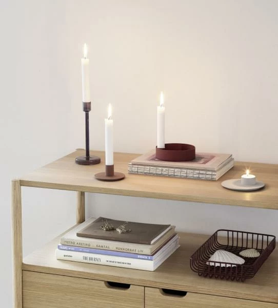 Hubsch Grey Metal Tealight Holder