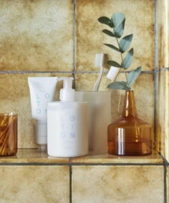 Hubsch Glass Bud Vase | Amber