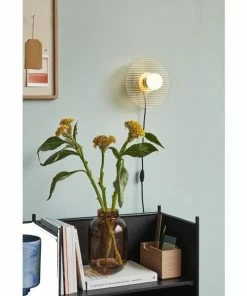 Hubsch Applique Murale Halo En Verre Ambré