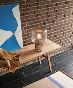 Hubsch Oak Ground Bench