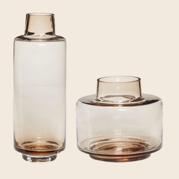 Hubsch Tall Amber Vase