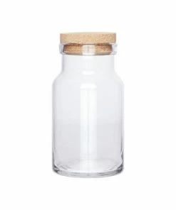 Hubsch Small Storage Glass with Cork Lid