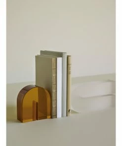 Hubsch White Crystal Book Ends