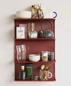 Hubsch Glass Kiosk Mug With Colored Handle Set 4