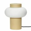 Hubsch Opal Yellow Table Lamp