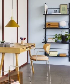 Hubsch Blue and White Glass Moon Table Lamp