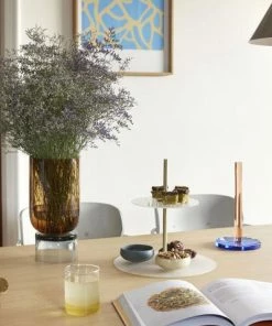 Hubsch Hübsch | Stand Vase Large | Amber + Smoked Grey