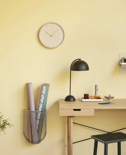 Hubsch Terazzo White Concrete Clock
