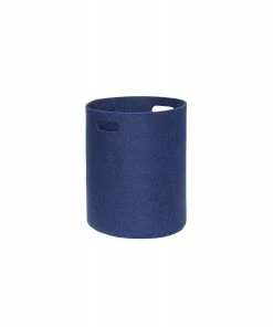 Hubsch Round Felt Storage Basket in Small