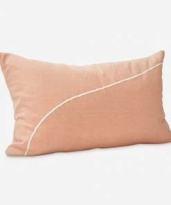 Hubsch Rose Pink & White Cushion