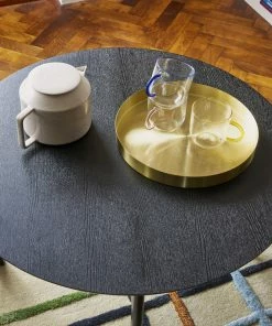 Hubsch Glass Kiosk Mug With Colored Handle Set 4