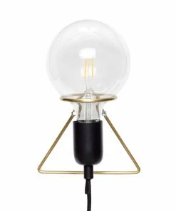 Hubsch Wall Lamp Brass Black