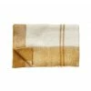 Hubsch Mustard & Off White Plaid Throw