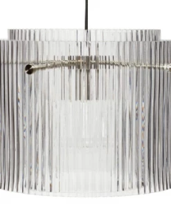 Hubsch Lamp, Glass/Metal, Clear/Nickel ø41xh32cm