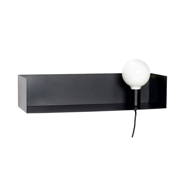 Hubsch Black Metal Shelf Light