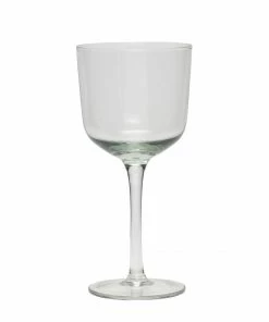 Hubsch Clear Wine Glass