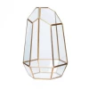 Hubsch Medium Brass and Glass Geometric Terrarium