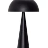 Hubsch Black Metal Mushroom Table Lamp