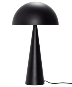 Hubsch Black Metal Mushroom Table Lamp