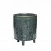 Hubsch Green Ceramic Pot with Legs Large