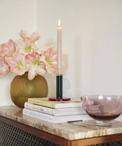 Hubsch Set De 3 Coupes En Verre Ambre/Rose/Vert