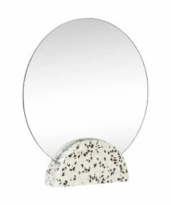 Hubsch Table Mirror Round Terrazzo