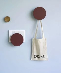 Hubsch Set of 2 Acacia Wood Wall Hooks