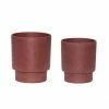 Hubsch 17 x 20cm Maceta Bordeaux Cement Pot