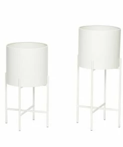 Hubsch Metal Plant Pot With Legs Large