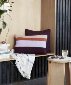Hubsch Line Knitted Cushion