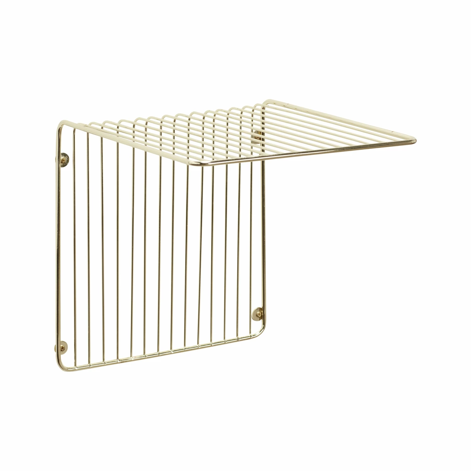 Hubsch Metal Gold Wall Shelf