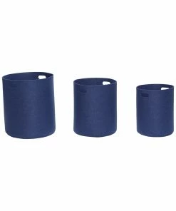 Hubsch Round Felt Storage Basket in Small