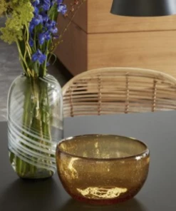Hubsch Smoked Glass Vase
