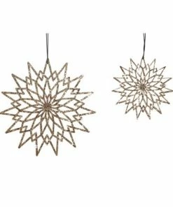 Hubsch Set of 2 Copper Star
